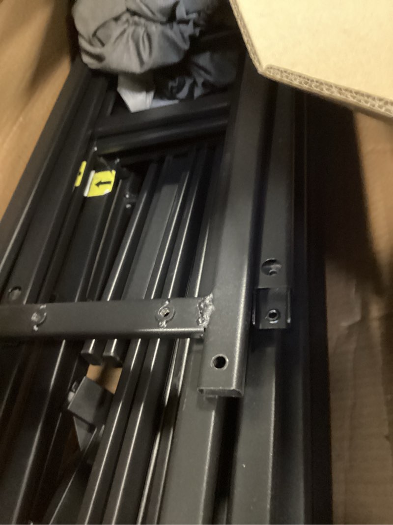 Condition photo showing As Is for Zinus 9 Inch Full WonderBox(TM) Smart Box Spring, Quick Assembly Mattress Foundation, Durable Metal Frame, Grey Full 9 inch New Quick Assembly