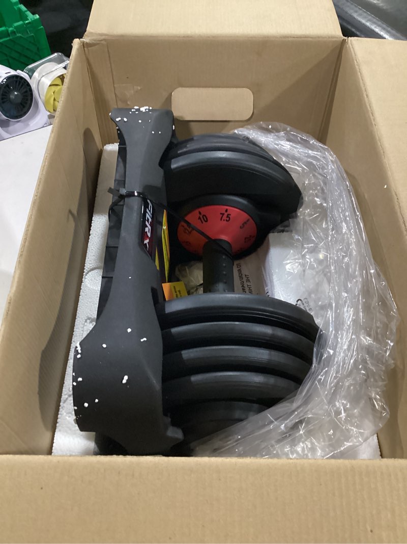 Condition photo showing Good Condition for fitrx adjustable dumbbells, 52.5lb smartbell dumbbell set with quick-select weights for home gym