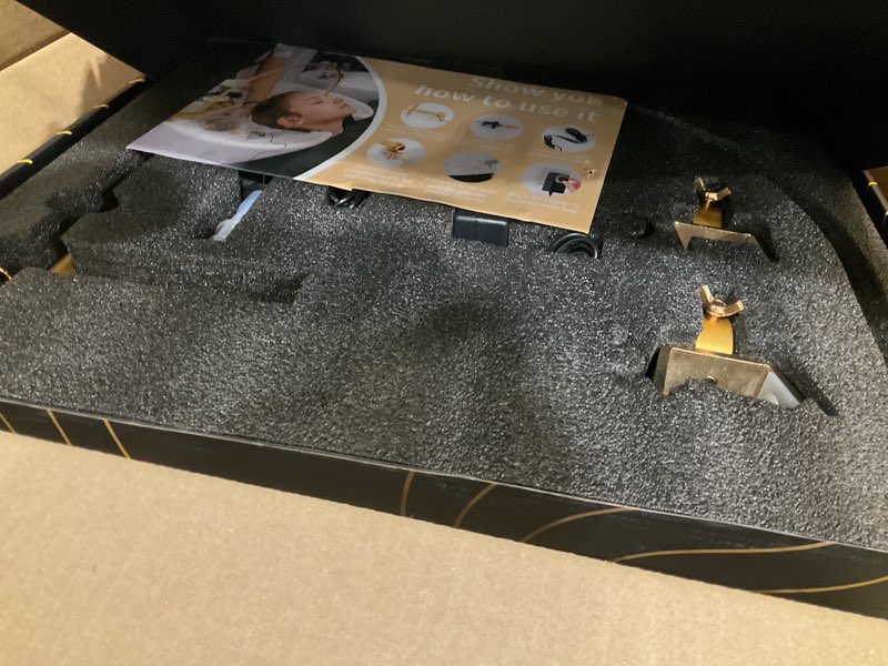 Condition photo showing As Is for Head Spa Water Circulation Equipment, Portable Shampoo Bowl Waterfall Head Spa, Gold, Fits Shampoo Bowl for Salon and Beauty Salon