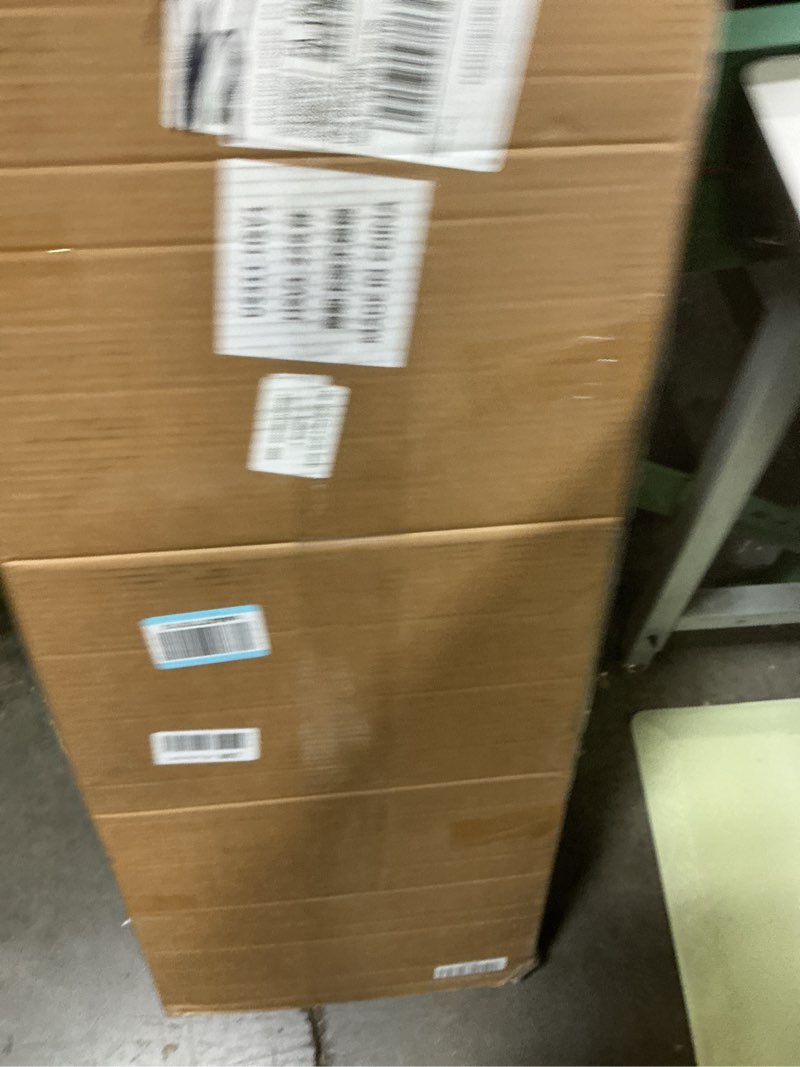 Condition photo showing New/Like New for B FSOBEIIALEO Ottoman with Storage for Living Room, Sherpa Folding Storage Ottoman Foot Rest, 43.3 Inches Collapsible Bedroom Bench White 43.3"*15"*15" White