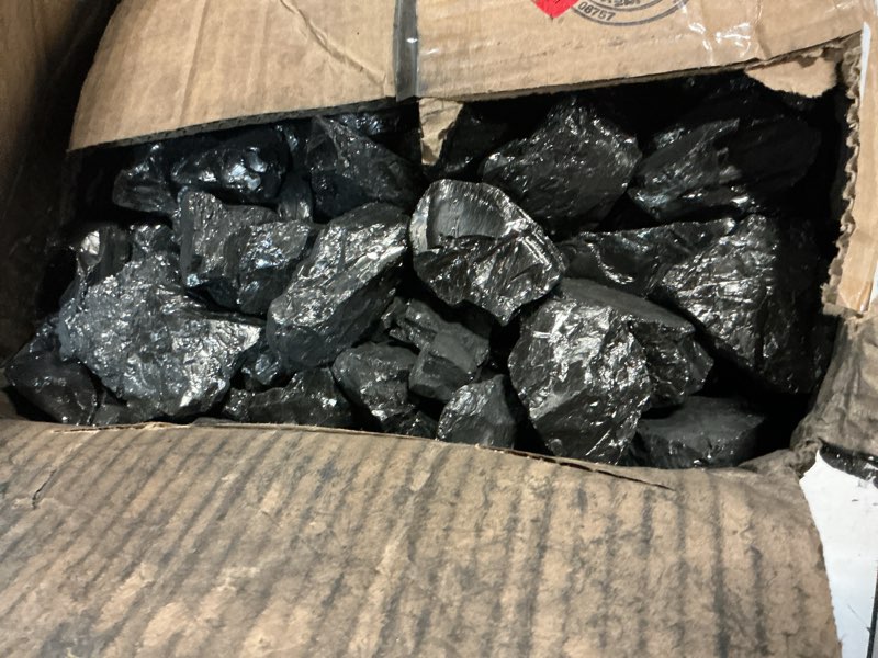 Condition photo showing As Is for beautiful clean coal: premium anthracite nut coal, 25lbs