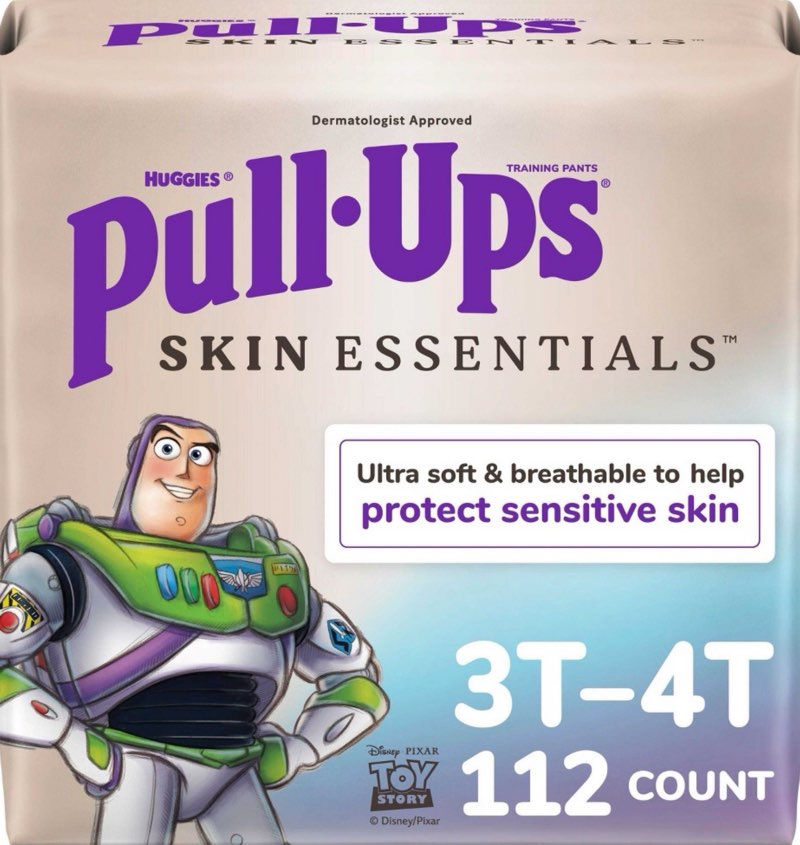 Pull-Ups Boys' Skin Essentials Luxury Training Pants -3T-4T - 112ct