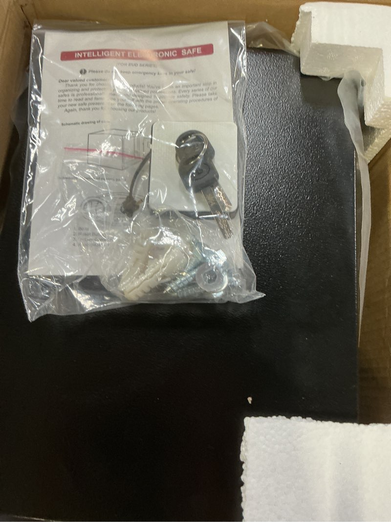 Condition photo showing Good Condition for 1.2 Cuft Safe Box Fireproof Waterproof for Home, Fire proof Safes with Digital Keypad, Spare Keys and Removable Shelf, Security Fire Safe for Money Firearms Medicine Valuables