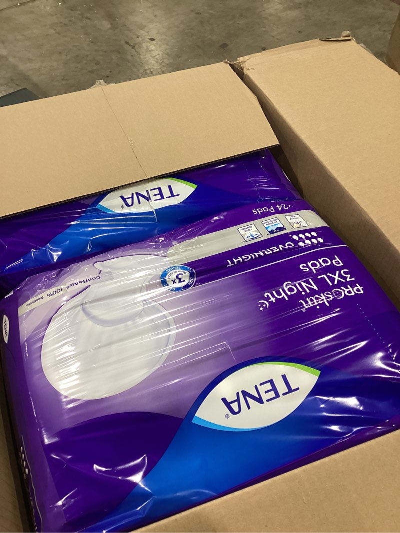 Condition photo showing Good Condition for tena proskin 3xl incontinence pads  overnight absorbency  48 ct