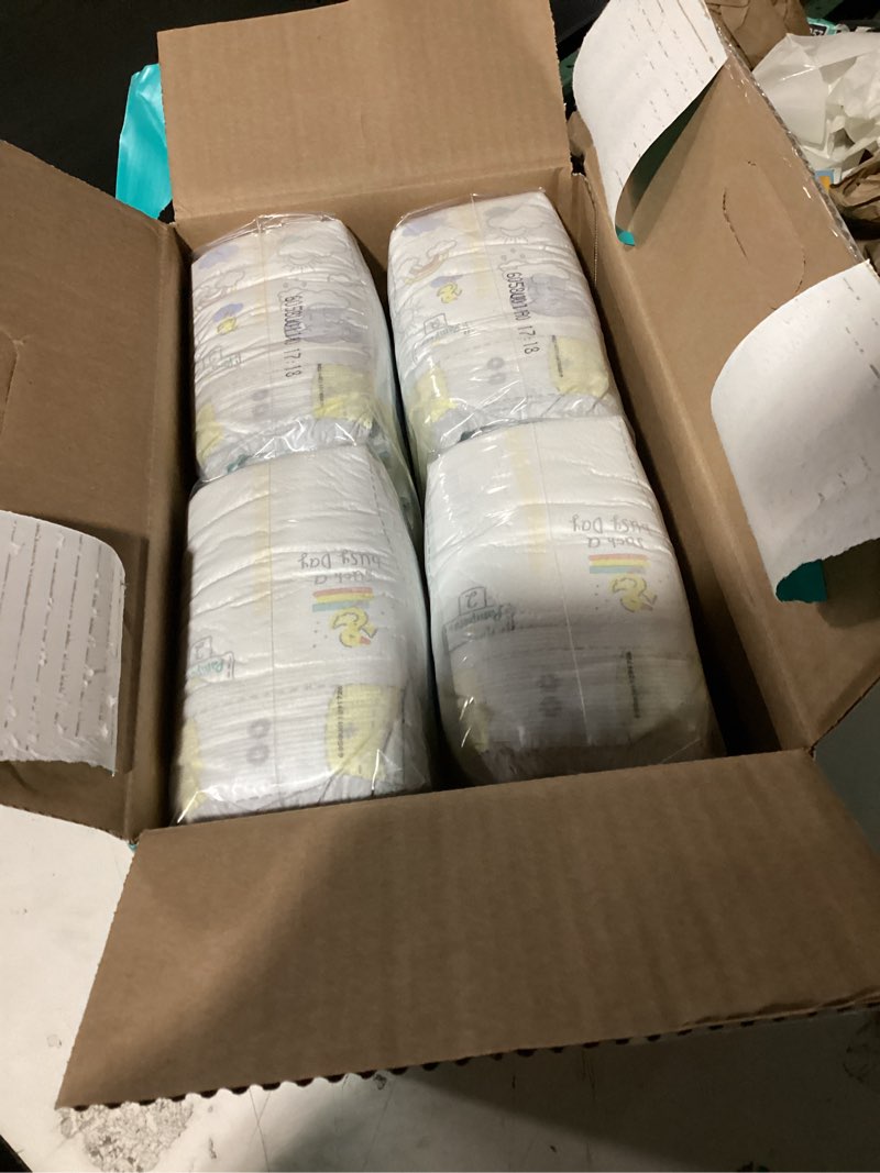 Condition photo showing New/Like New for pampers swaddlers diapers, size 2 (10-22 lbs), 84 count, absorbent, keeps baby dry and comfortable, skin safe disposable baby diaper (packaging may vary) size 2 84