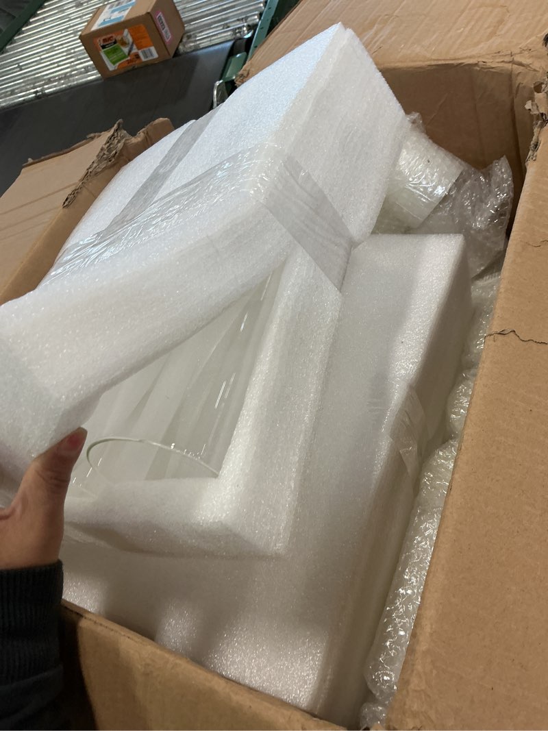 Condition photo showing Good Condition for Shihanee 36 Pcs Pillar Candles with Glass Cylinder Vases Tall Hurricane Candle Holders Cylinder Vases for Centerpieces Wedding Party Decor, Total 18 Sets(Clear,White)