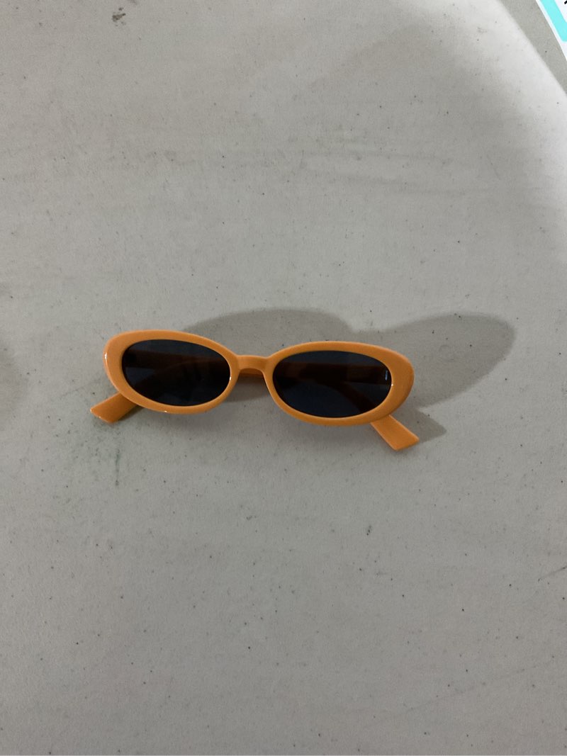 Condition photo showing Good Condition for miyya 2025 polarized oval sunglasses with uv protection - multiple trendy colors & patterns apricot/dark blue polarized