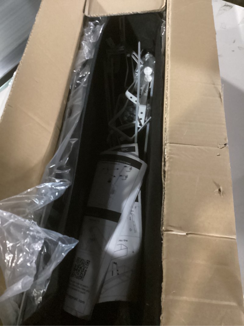 Condition photo showing New/Like New for y&m 30'' metal railing planter box set with black non-woven fabric liner, flower boxes with adjustable brackets, 2 pcs large hanging window boxes for fence, deck, balcony, and garden - gray flower 30in 2p-gray