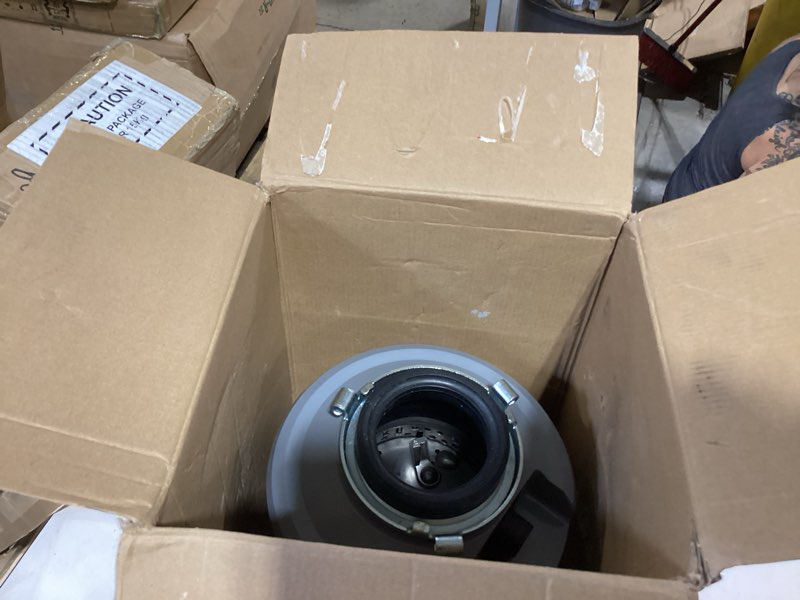 Condition photo showing As Is for frigidaire 1.25 hp corded garbage disposal for kitchen sinks | ff13dispc1