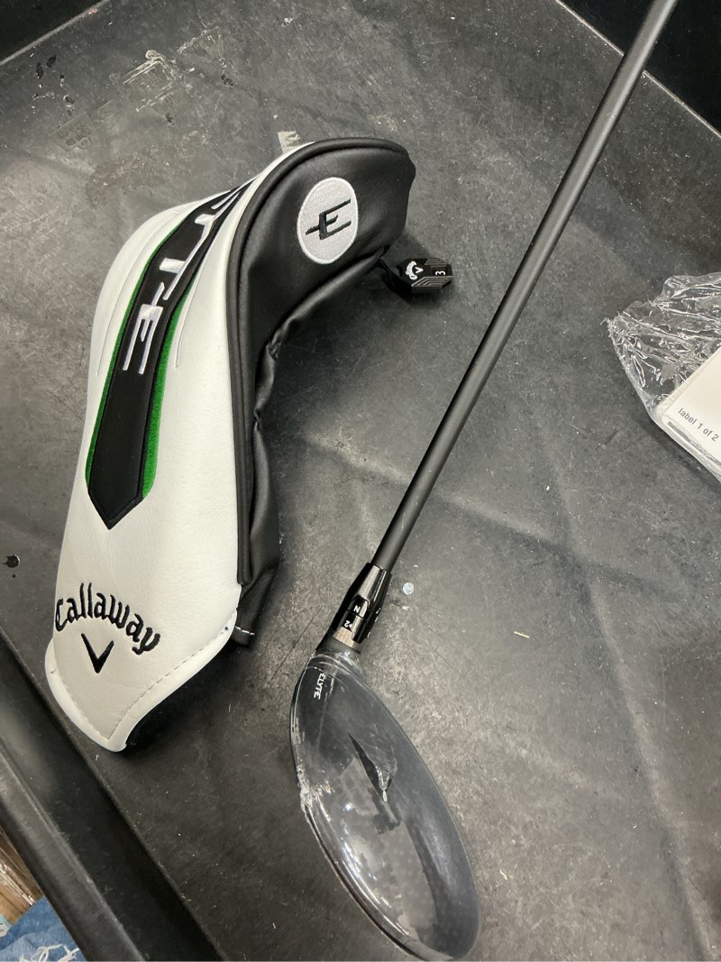 Condition photo showing As Is for callaway elyte, fairway 3 wood, graphite, regular, standard