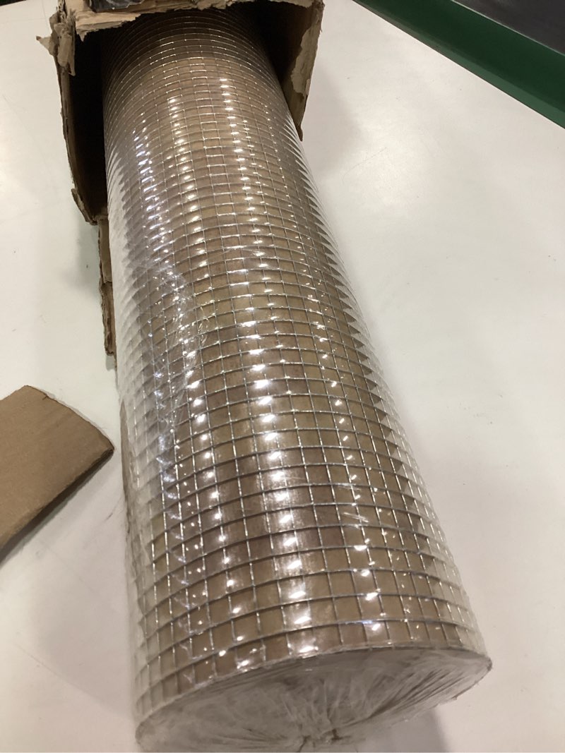 Condition photo showing New/Like New for Hardware Cloth 20'' x 30' 1/4 in Galvanized Wire Mesh Roll (23 GA) Chicken Wire Fence Roll for Chicken Pen/coop Fences, Screen mesh, Rabbit/Snake Fences, Poultry enclosures, Handicraft Making, etc. 20In x 30Ft