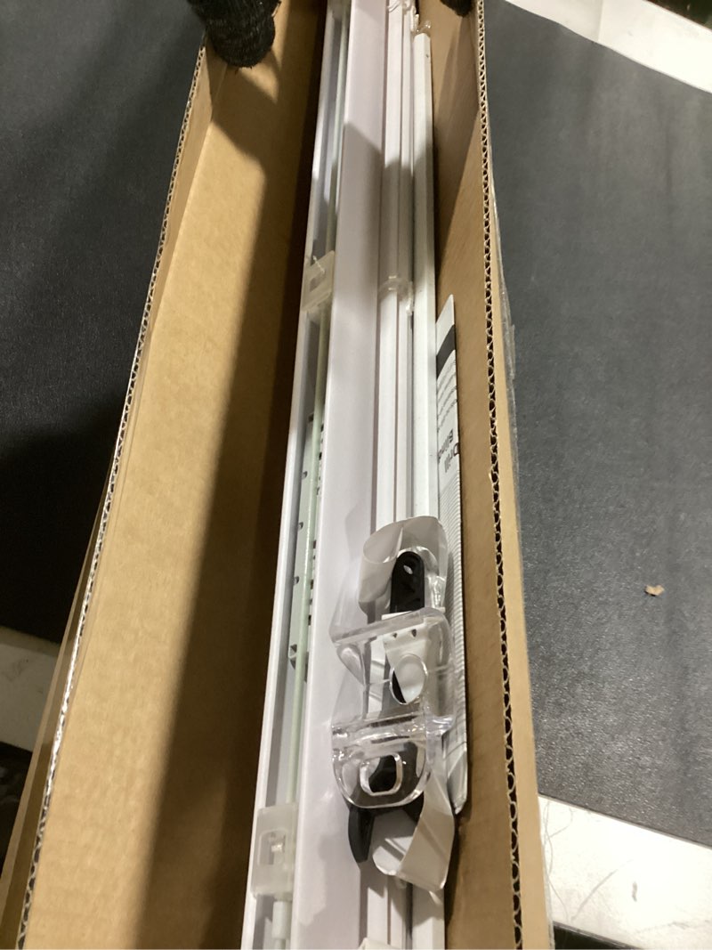 Condition photo showing Good Condition for No Drill Blinds for Windows 1" Vinyl L-Shaped Slats Cordless Mini Blinds for Home, 29" W × 48" H White White 29" W × 48" H