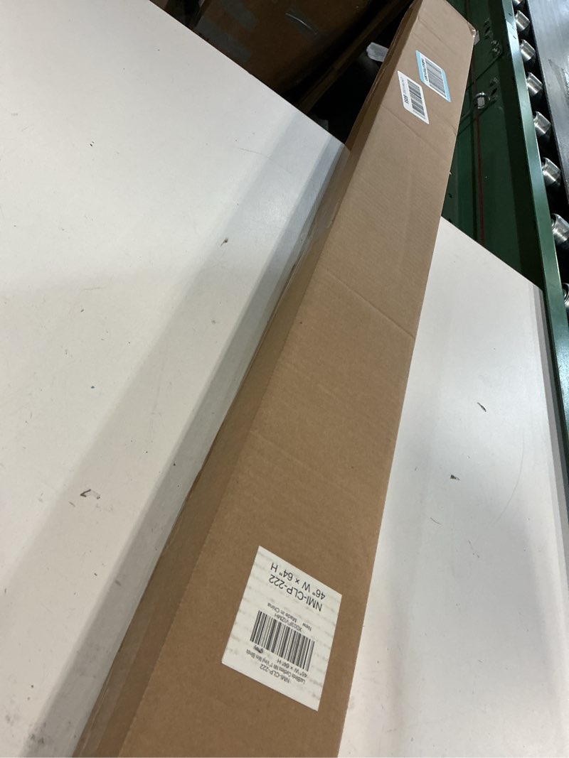 Condition photo showing New/Like New for lazblinds no tools no drill 1" vinyl mini blinds, cordless blinds for windows, light filtering horizontal window blinds & shades, 46" w x 64" h, grey cordless-grey 46" w x 64" h
