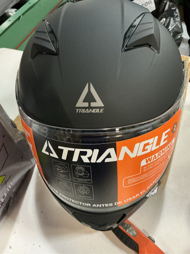 Condition photo showing Good Condition for triangle modular motorcycle helmets for men flip up full face helmet dual visor with internal sunshield dot approved