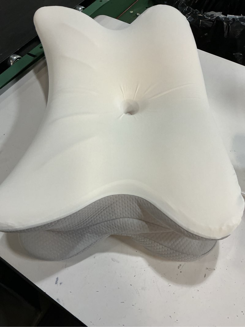 Condition photo showing Good Condition for cervical neck pillow for pain relief, ergonomic side sleeper pillow for sleeping, orthopedic contour memory foam bed rest pillows for sleeping, cooling cervical pillow for back stomach sleepers