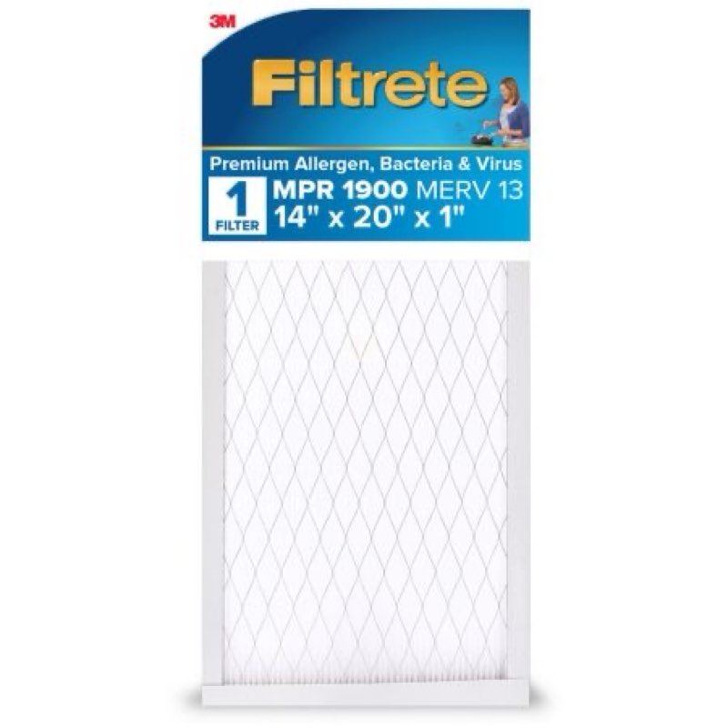 3m™ filtrete™ high performance air filter, 1900 mpr, ua05-4, 14 in x 20 in x 1 in