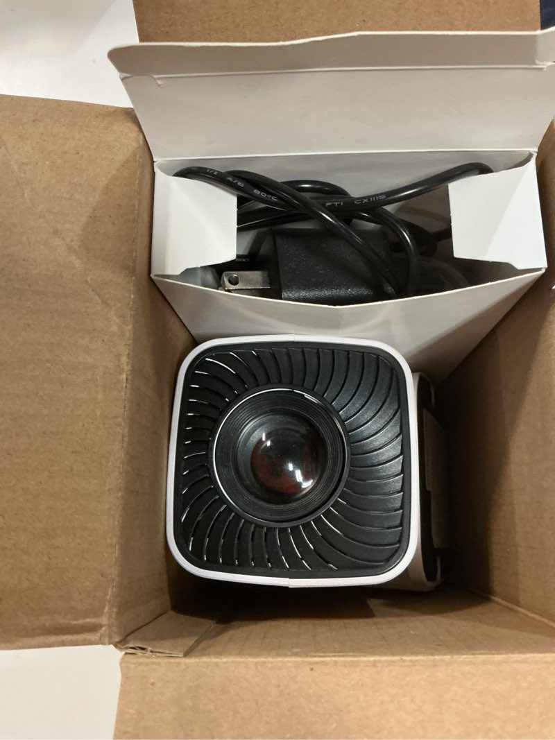 Condition photo showing Good Condition for mini projector, portable projector 4k & full hd 1080p support, 270° rotation outdoor projector, movie projector compatible with smartphone, tv stick, laptop, ps4, hdmi, usb (no wifi or bluetooth) ivory