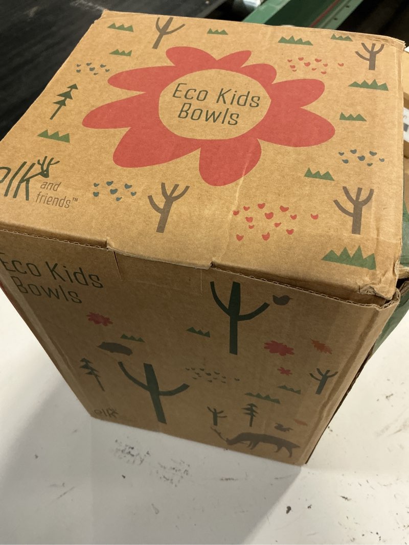 Condition photo showing Good Condition for elk and friends kids porcelain bowls with silicone sleeves | suitable for babies/toddlers | microwave & dishwasher safe | non slip dinnerware | snack dishes | 4 pack blush/sage/misty blue/lilac non-suction sleeve
