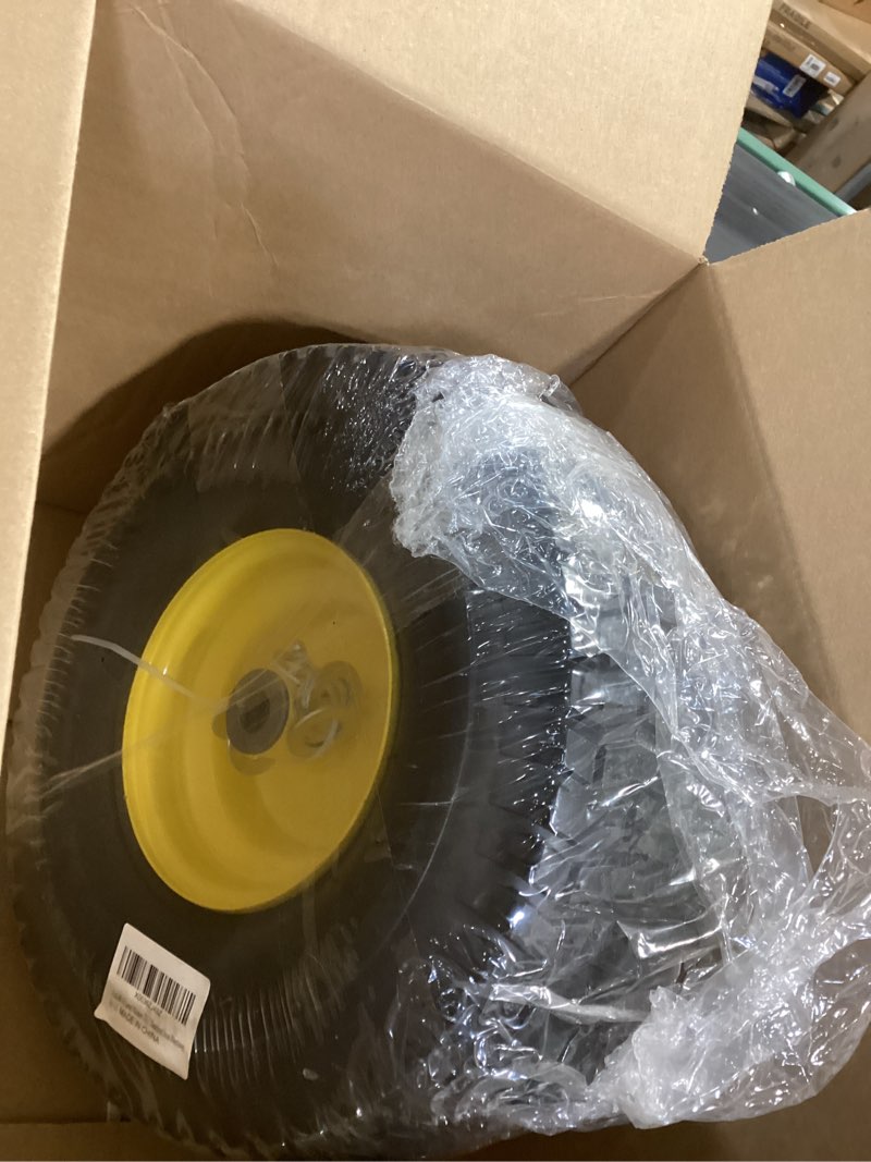 Condition photo showing New/Like New for 1PCS 15x6.00-6 Lawn Mower Tires, 4 Ply Tubeless 15x6-6 Front Tire Assembly Replacement for Craftsman/John Deere/Cub Cadet Riding Mowers,570lbs Capacity,3" Offset Hub,3/4" Bushing 1P-15x6.00-6 Tubeless (3" Offset Hub) 1