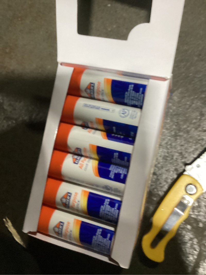 Condition photo showing As Is for elmer's disappearing glue stick 0.77 oz 12/pack e517