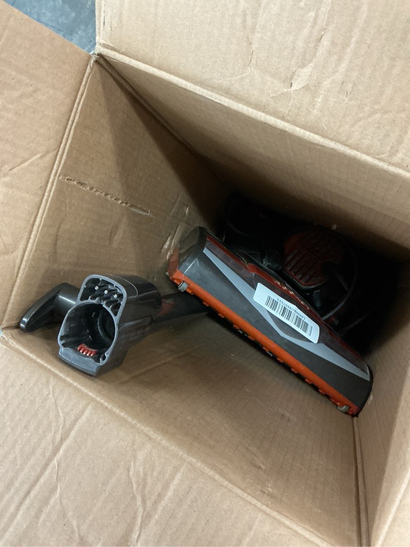 Condition photo showing As Is for Shark Rocket Ultra-Light Corded Bagless Vacuum for Carpet and Hard Floor Cleaning with Swivel Steering (HV301), Gray/Orange