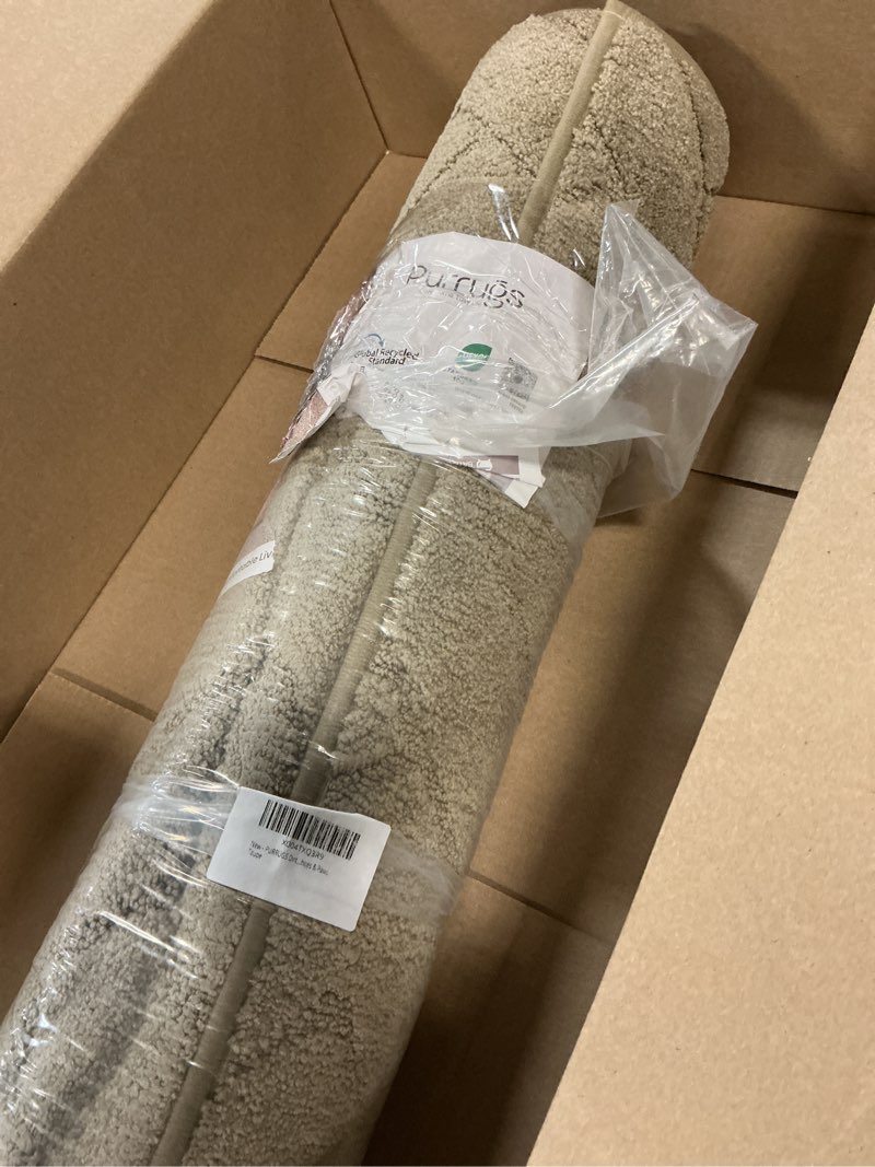 Condition photo showing Good Condition for purrugs dirt trapping door mat 24" x 35.5", non-slip machine washable entry rug, dog doormat, indoor front door mat, super absorbent entryway rug for muddy shoes & paws, taupe taupe 24" x 35.5"