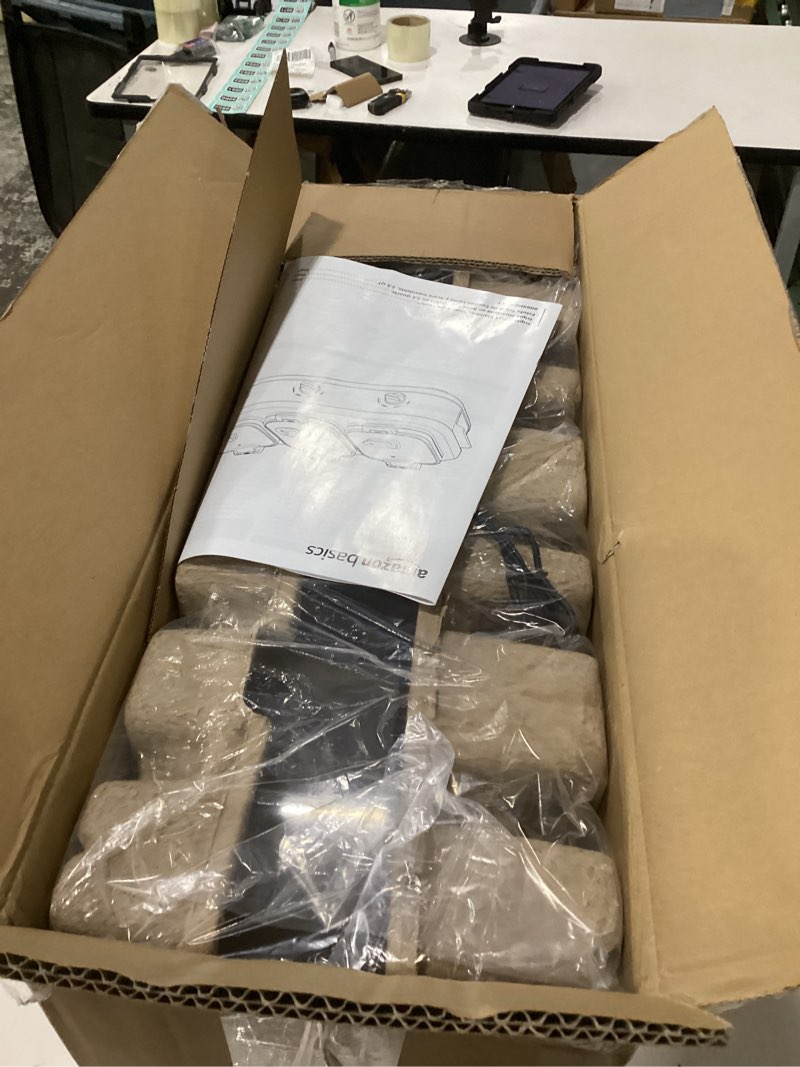 Condition photo showing New/Like New for amazon basics stainless steel 3 x 2.5 quarts triple slow cooker, brushed stainless steel non-stick coating