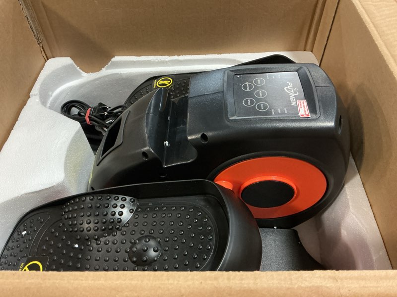 Condition photo showing As Is for Under Desk Elliptical Machine, Electric Elliptical Leg Exerciser for Seniors with 12 Adjustable, Portable Quiet Elliptical Exercise Machine, Seated Pedal Exerciser with Remote Control