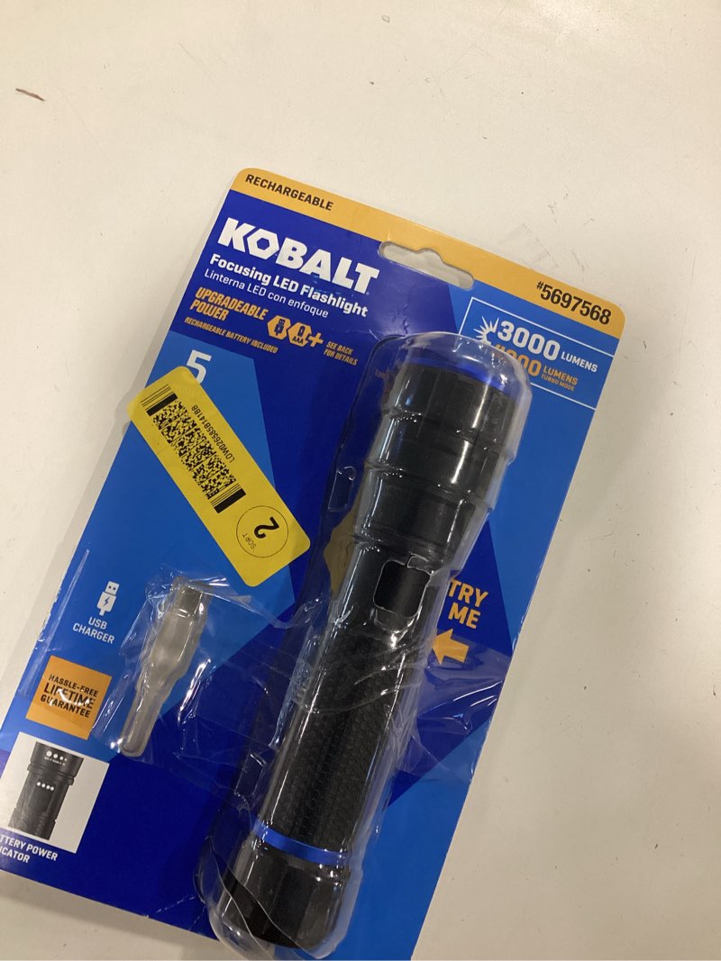 Condition photo showing New/Like New for odes LED ... Kobalt 3000-Lumen 4 Modes LED ...?  Lowe's Kobalt 3000-Lumen 4 Modes LED ... 