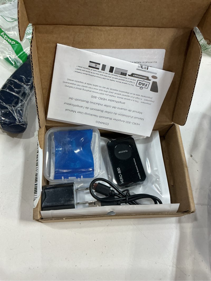 Condition photo showing Good Condition for loud sound 45-100db 35 inch amplifier bluetooth neckloop aids t-coil with cic spy earpiece