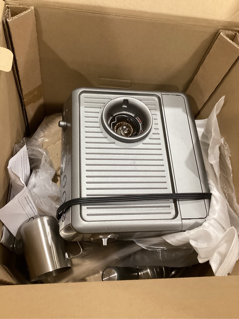 Condition photo showing As Is for breville oracle jet espresso machine,olive tapenade