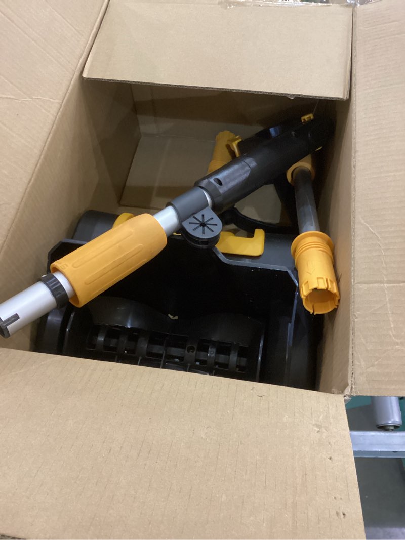 Condition photo showing As Is for Cordless Snow Shovel Compatible with DeWalt 20V MAX Battery (Tool Only), 11" Lightweight Electric Snow Blower with 20FT Max Throw & Adjustable Handle, Snow Thrower for Driveway, Deck, Patio & Steps