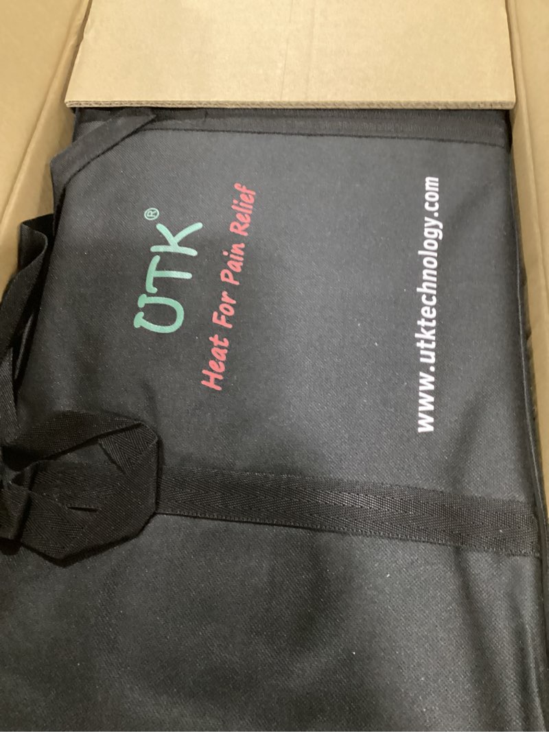Condition photo showing Good Condition for utk full body quantum wave heating pad,infrared heating pad for pain,60 passive magnet stones,86 tourmaline stones, 283 natural jade stones, memory function, auto shut off(large: 24'' x 70'')