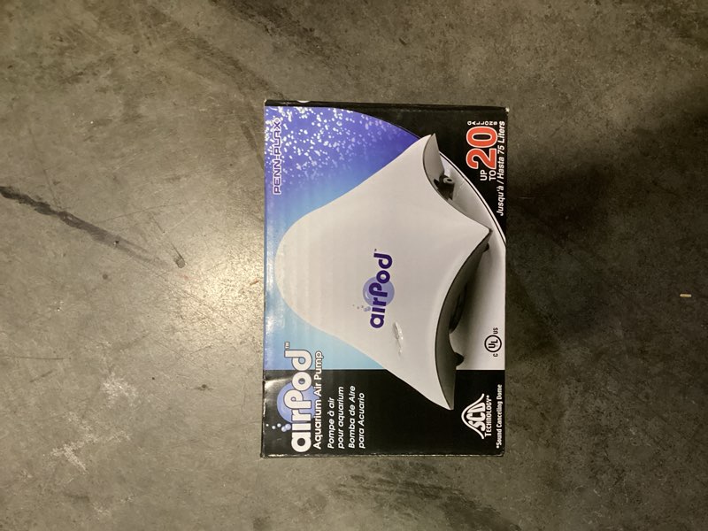 Condition photo showing New/Like New for Penn Plax Air Pod Aquarium Air Pump Ultra Quiet Compact Dome Shape Dual Air Output | Multiple Size Options Up to 20 Gallon