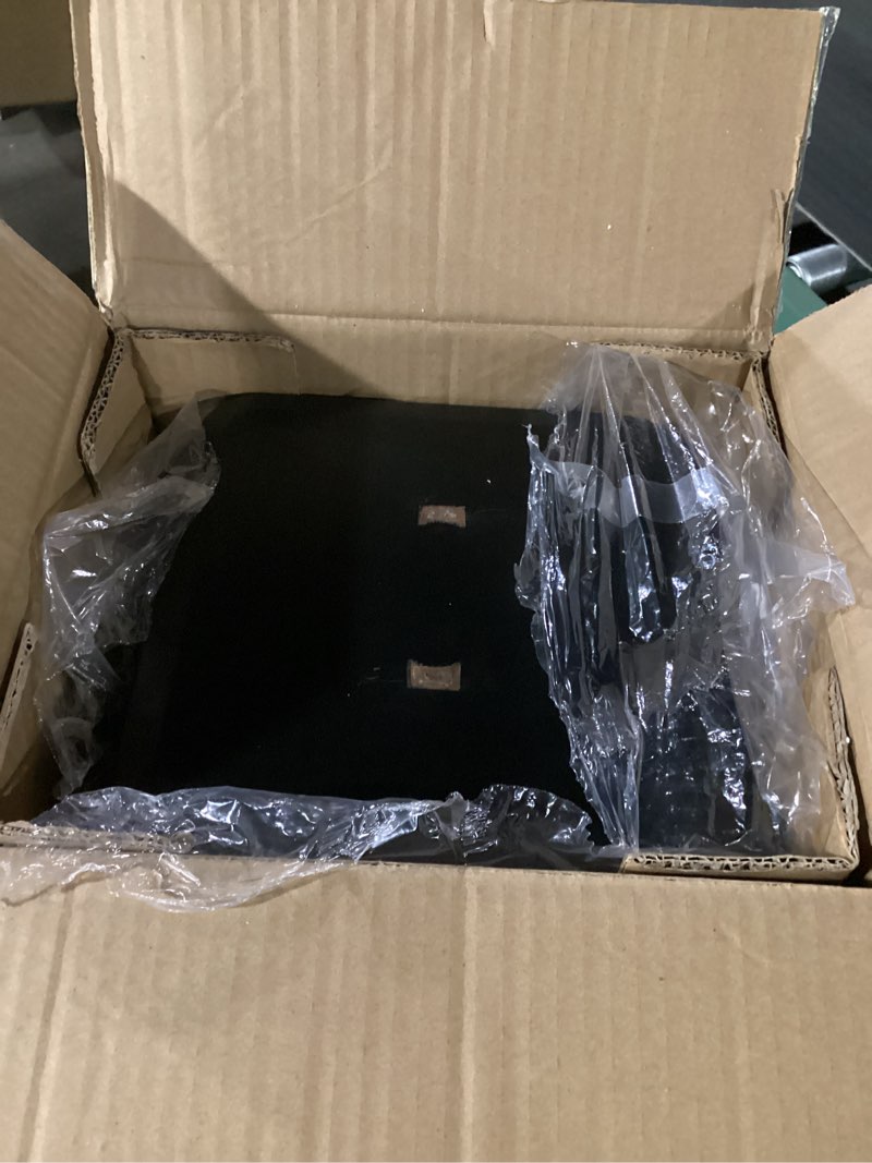 Condition photo showing As Is for Dog Poop Trash Can Outside, 12L/3.1Gal Metal Dog Waste Trash Can with Lid, Foot Pedal, Waste Container with 40 Bags, Pet Poop Bucket with Lid Soft Close for Pet, Rectangular Black 12L Rectangular Black Can