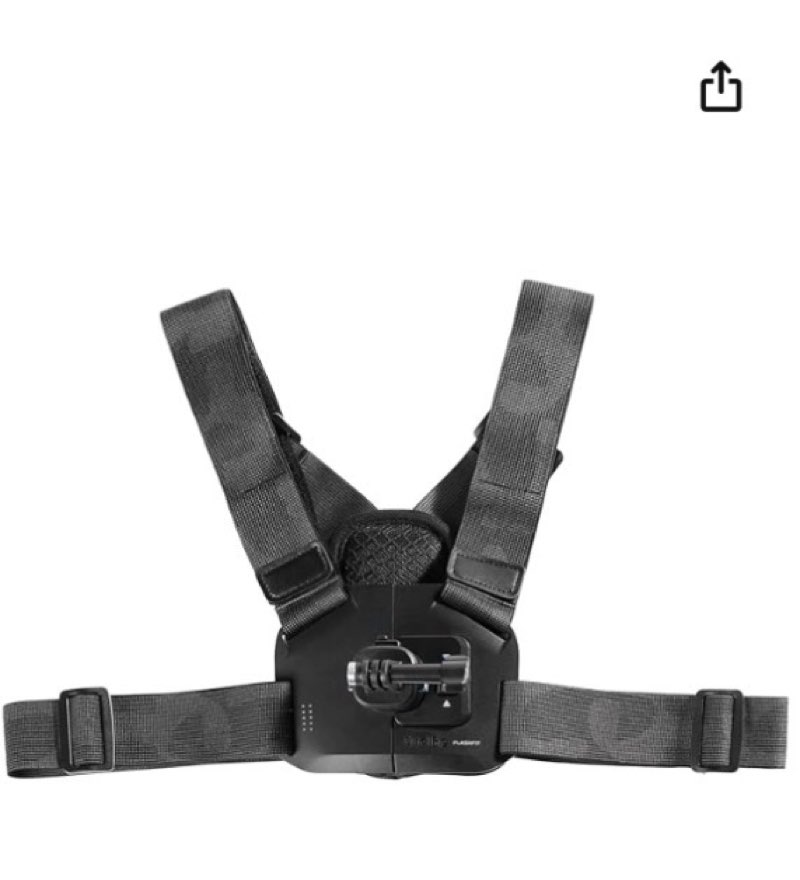 SMALLRIG Quick Release Action Camera Chest Mount with Adjustable Harness Strap, Safety Lock, for GoP