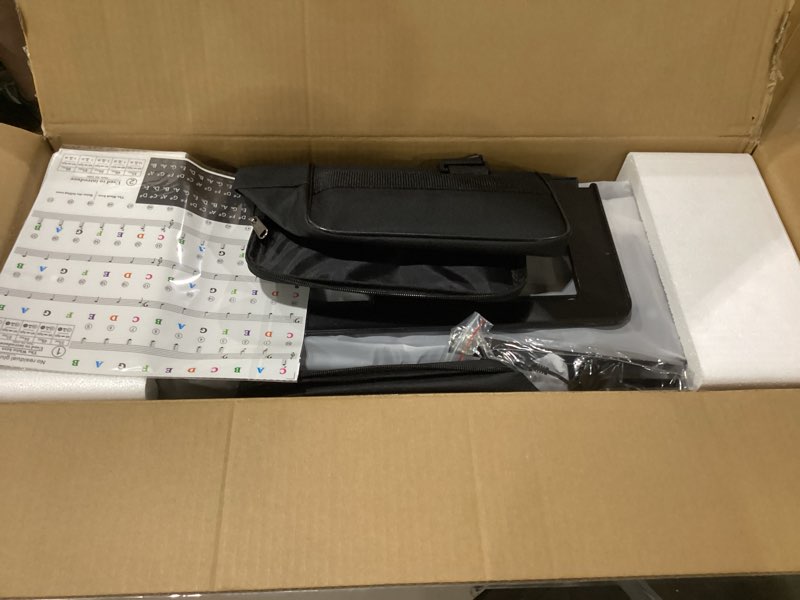 Condition photo showing New/Like New for Portable Piano Keyboard, Semi-Weighted Folding Digital Piano 88 Key, Full Size, Wood Grain, Electric Piano Keyboard w/MIDI Bluetooth, Suitable for Adult, Toddler 88 Key Black