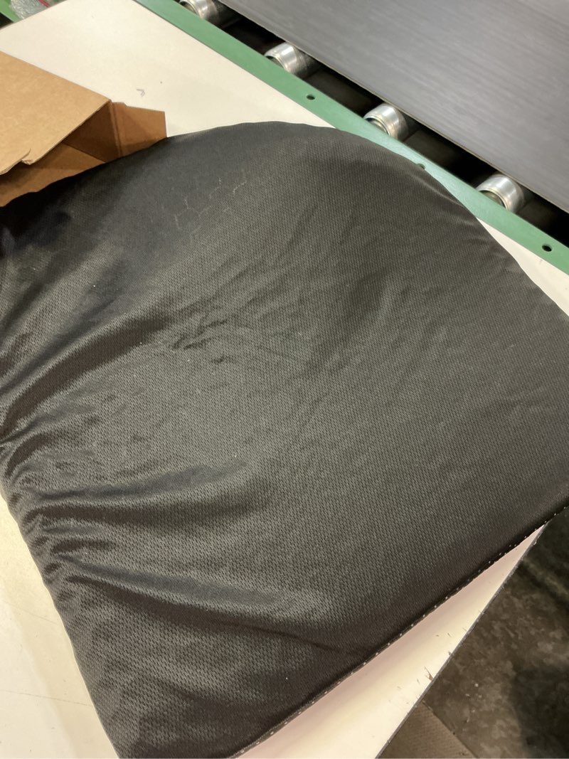 Condition photo showing Good Condition for gel seat cushion for long sitting (large & thick), soft & breathable, gel cushion for wheelchair, gel chair cushion for hip pain, gel seat cushion for office chair (black cover) black cover+rose red cushion
