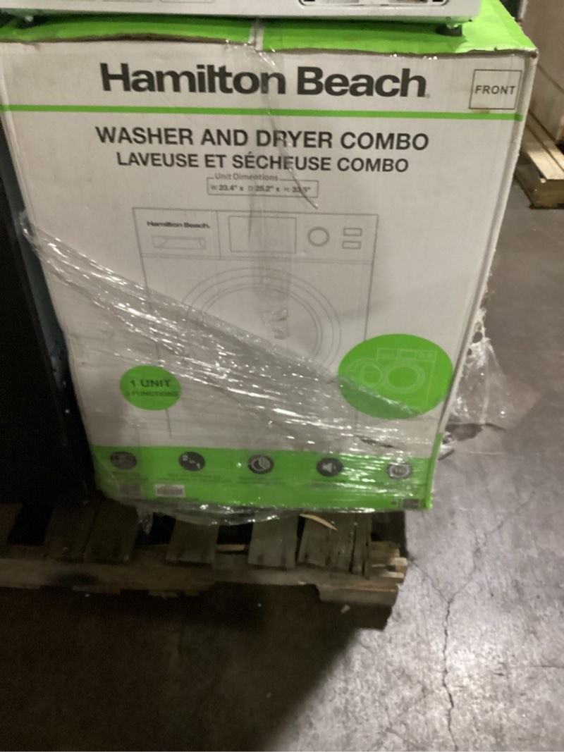 Condition photo showing Good Condition for HAMILTON BEACH Washer and Dryer Combo 2.7 cu ft - White