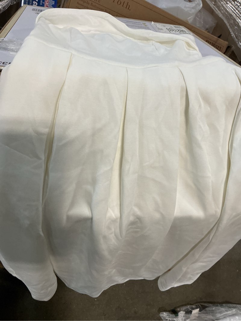 Condition photo showing Good Condition for zesica women's summer strapless cocktail dresses 2026 elegant off shoulder flowy a line wedding guest party midi dress white medium