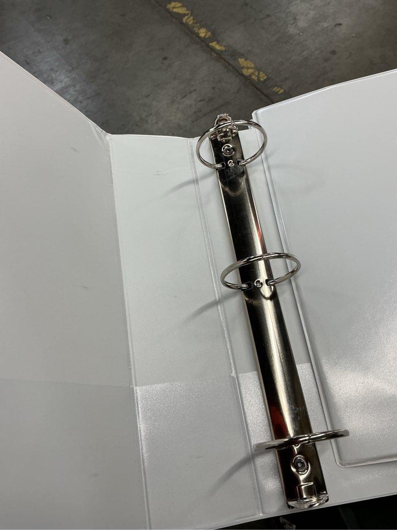 Condition photo showing Good Condition for set of 2 heavy duty view binders (1 d ring, 1 o ring)