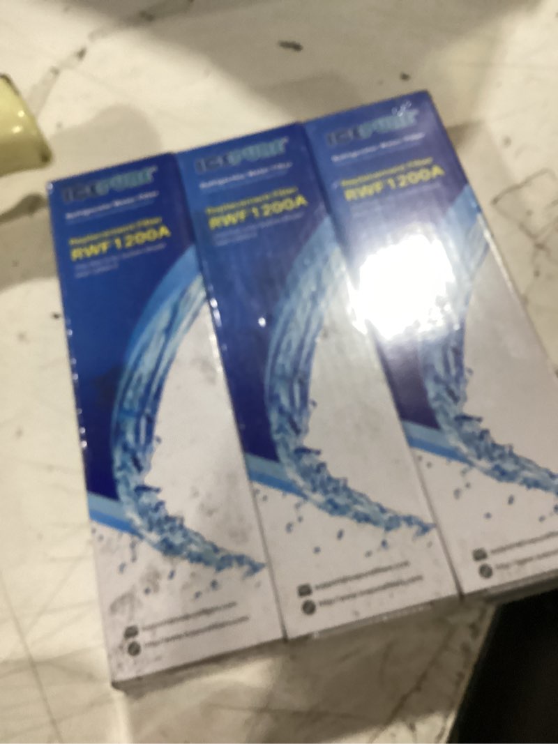 Condition photo showing As Is for icepure adq36006101 9690 water filter replacement for lg lt700p, kenmore elite 46-9690 adq36006102, rwf1200a, clch106, rwf1052 lfx28968st lfxs29626s lfxs30766s lfx31925st lfx31945st refrigerator,3pack chlorine, odor removal 3 count (pack of 1)