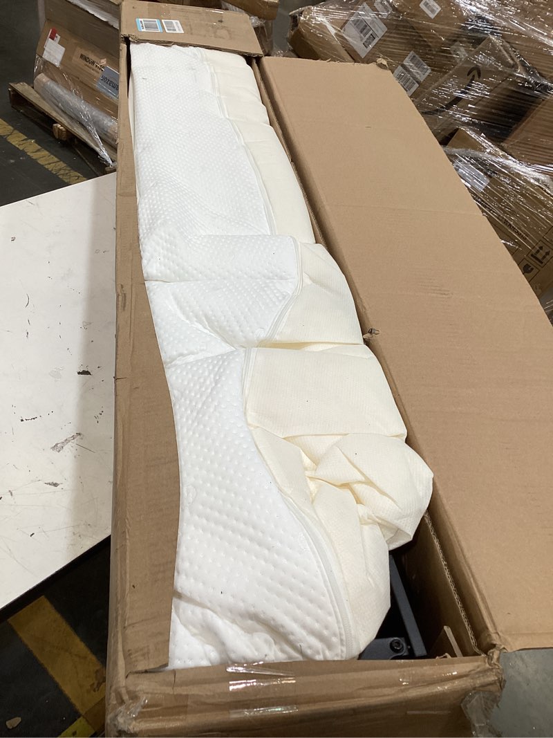Condition photo showing Good Condition for amazon basics smart box spring bed base, 9-inch height mattress foundation, tool-free easy assembly, strong support, queen, 79"l x 59.5"w x 9"h, white