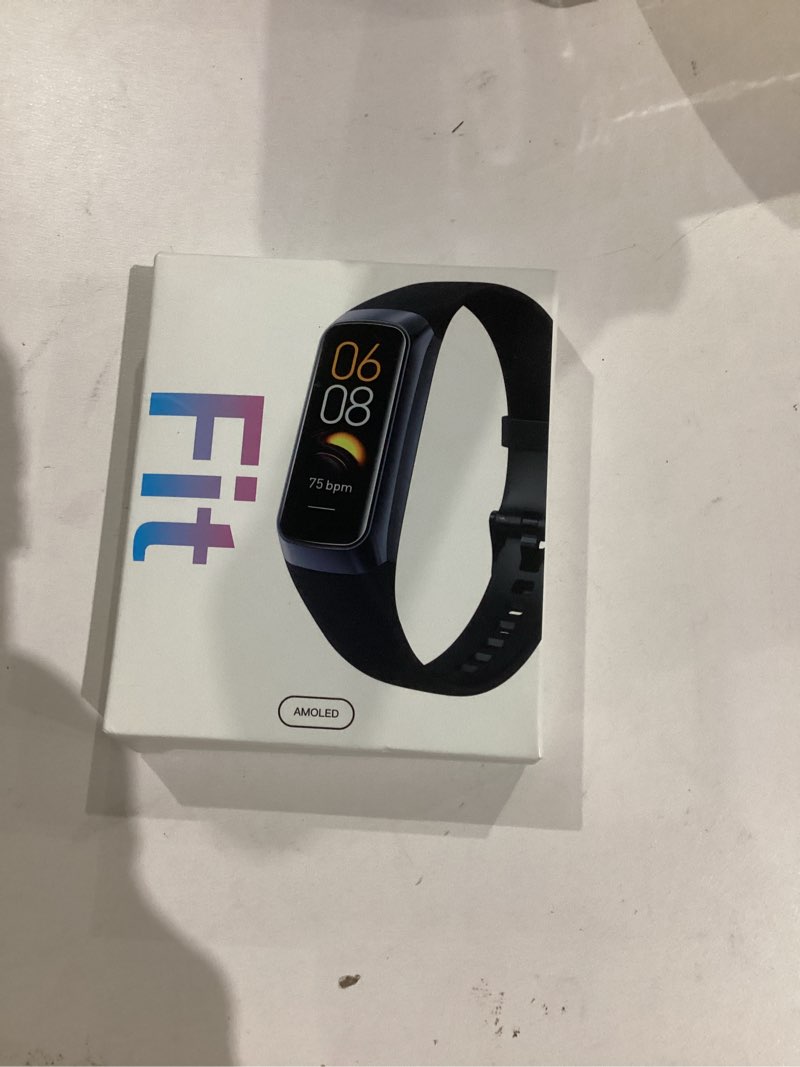 Condition photo showing New/Like New for Fitness Tracker with 24/7 Heart Rate Blood Oxygen Sleep Monitor, 1.1" AMOLED Touch Screen Activity Tracker Smart Watches, IP68 Waterproof Step Counter Pedometer for Women Men bordeaux