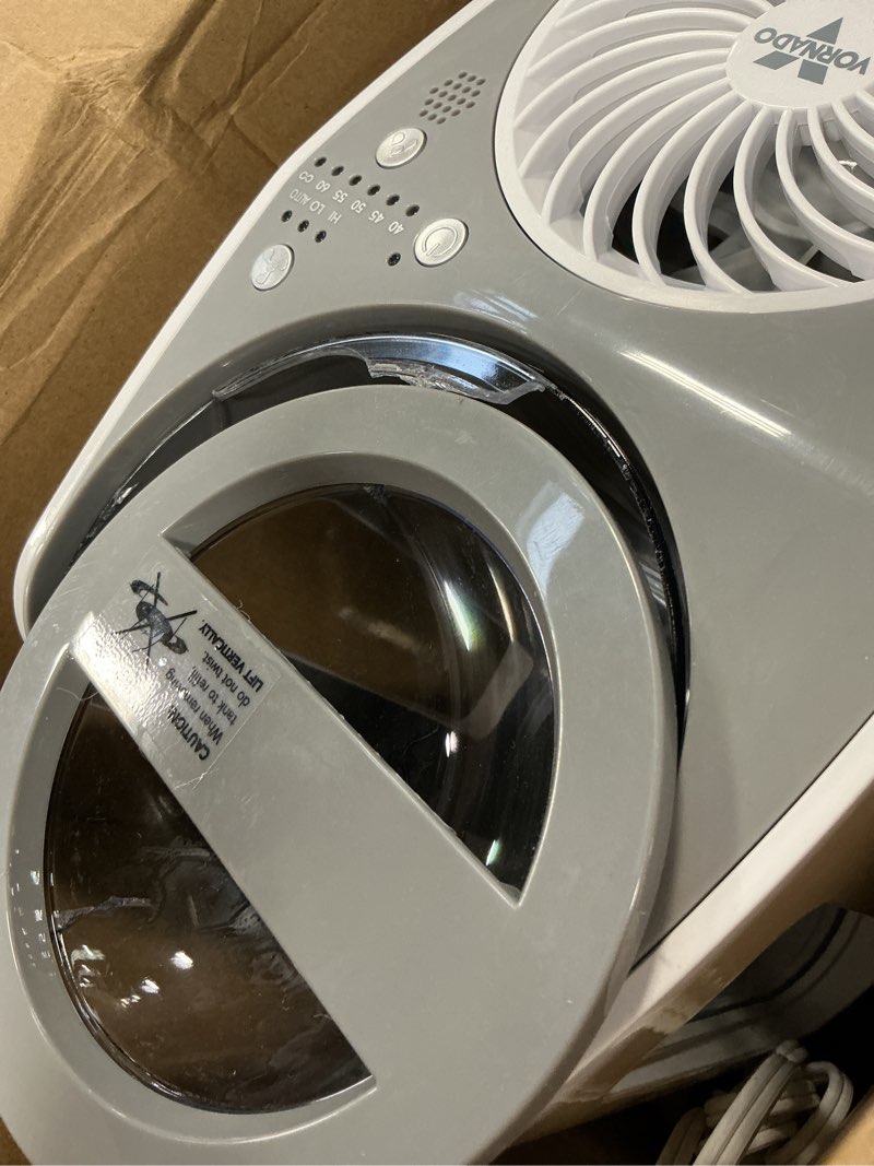 Condition photo showing As Is for (Damaged) Vornado UH100 Ultrasonic Humidifier with Fan Assisted Humidification UH100 — 1 gal tank Humidifiers