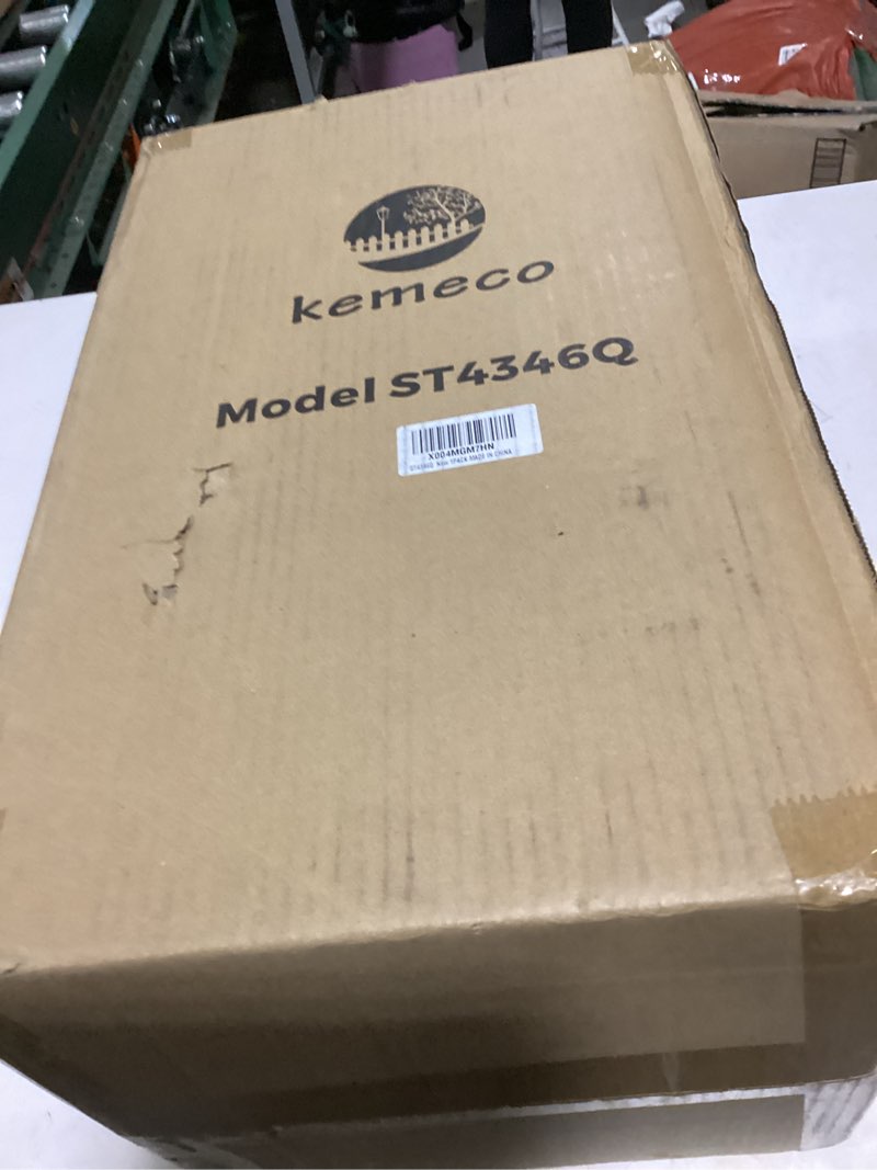 Condition photo showing As Is for kemeco solar post light outdoor, st4346q dusk to dawn solar lamp post light with pier mount base bright sandy colored bulb, waterproof aluminum fence pole lights for gates yard path garden