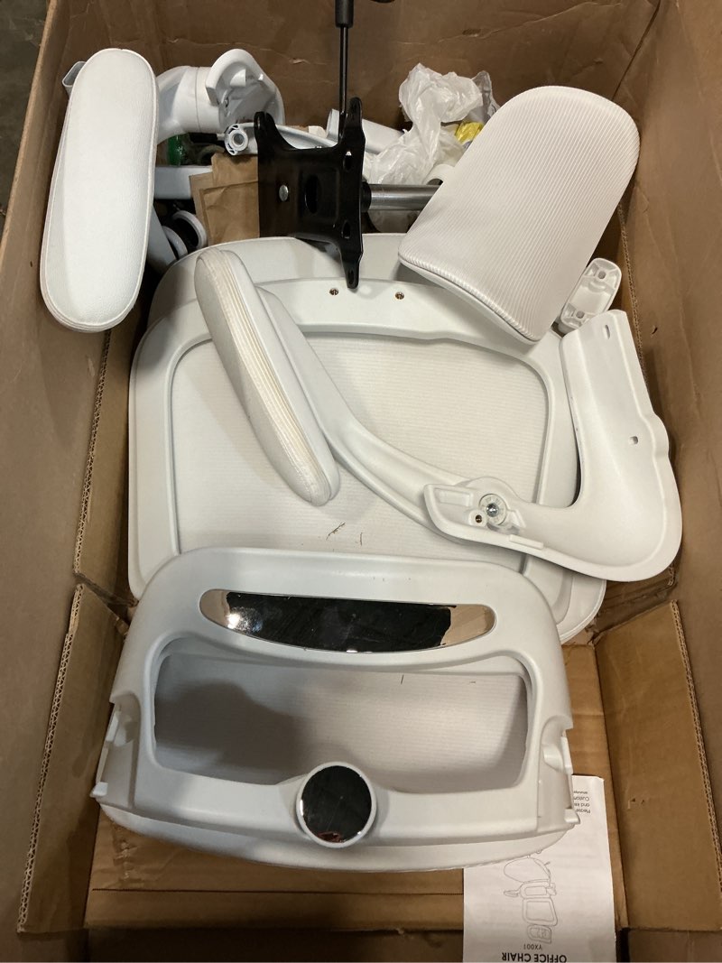 Condition photo showing As Is for TRALT Office Chair Ergonomic Desk Chair, 330 LBS Home Mesh Office Desk Chairs with Wheels, Comfortable Gaming Chair, High Back Office Chair for Long Hours (White White)