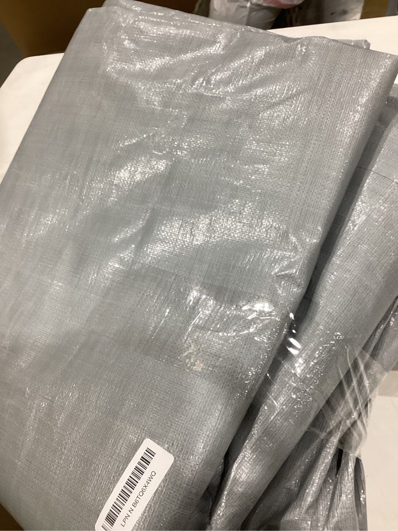 Condition photo showing Good Condition for amazon basics multi purpose waterproof poly tarp cover with grommets, 20 x 20 ft, 10mil thick, brown/silver, 1-pack