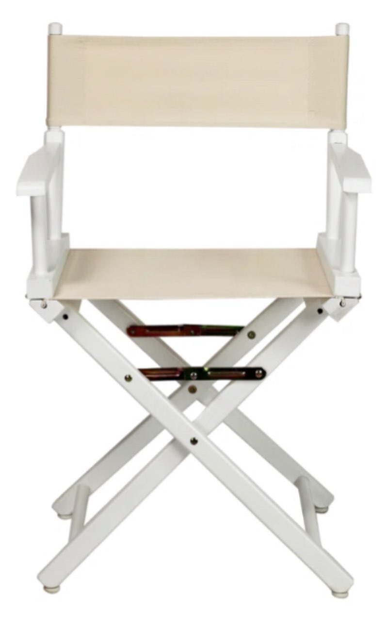 18” folding director chair