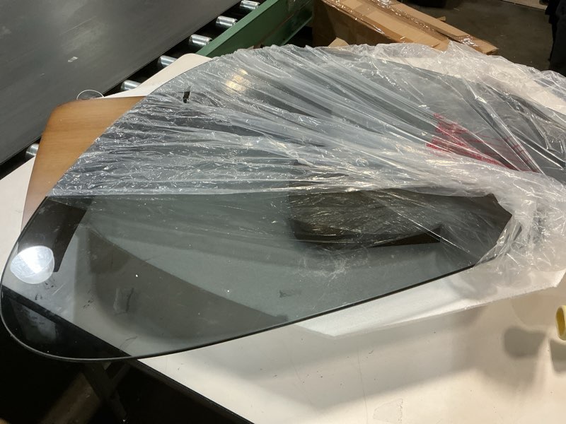 Condition photo showing Good Condition for Mid Century Modern Glass Coffee Table, Coffee Table for Living Room, Brown Glass Coffee Tables,Suitable for Bedroom Living Room Reception Office Tables (Walnut/Grey, Medium 35.8 * 25.5 * 16in) Walnut/Grey Medium 35.8 * 25.5 * 16in